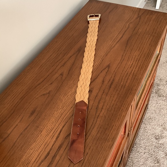 Braided rope and leather belt - Picture 2 of 5